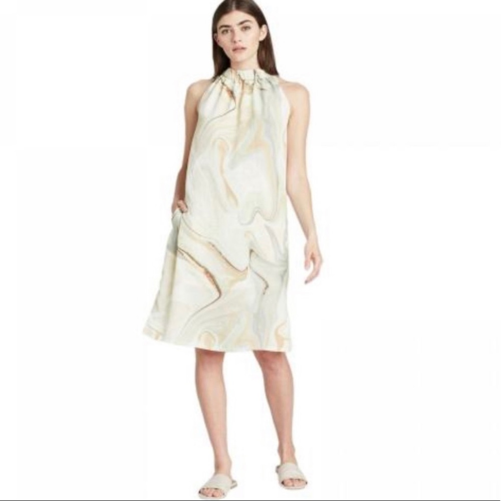 Prologue Marbled High Neck Dress